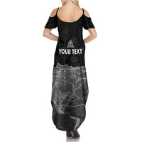 Haiti Citadelle Laferriere Personalized Family Matching Summer Maxi Dress and Hawaiian Shirt Haitian Heritage Veve Vodou - Wonder Print Shop