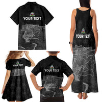 Haiti Citadelle Laferriere Personalized Family Matching Tank Maxi Dress and Hawaiian Shirt Haitian Heritage Veve Vodou - Wonder Print Shop