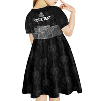Haiti Citadelle Laferriere Personalized Kid Short Sleeve Dress Haitian Heritage Veve Vodou - Wonder Print Shop