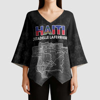 Haiti Citadelle Laferriere Personalized Kimono Sleeve Blouse Haitian Heritage Veve Vodou - Wonder Print Shop