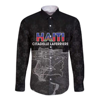 Haiti Citadelle Laferriere Personalized Long Sleeve Button Shirt Haitian Heritage Veve Vodou - Wonder Print Shop