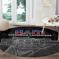 Haiti Citadelle Laferriere Round Carpet Haitian Heritage Veve Vodou - Wonder Print Shop