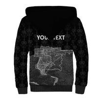Haiti Citadelle Laferriere Personalized Sherpa Hoodie Haitian Heritage Veve Vodou - Wonder Print Shop