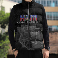 Haiti Citadelle Laferriere Personalized Sleeveless Puffer Jacket Haitian Heritage Veve Vodou - Wonder Print Shop