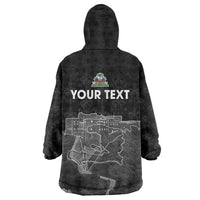 Haiti Citadelle Laferriere Personalized Wearable Blanket Hoodie Haitian Heritage Veve Vodou - Wonder Print Shop