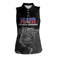 Haiti Citadelle Laferriere Personalized Women Sleeveless Polo Shirt Haitian Heritage Veve Vodou - Wonder Print Shop