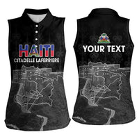 Haiti Citadelle Laferriere Personalized Women Sleeveless Polo Shirt Haitian Heritage Veve Vodou - Wonder Print Shop