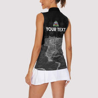Haiti Citadelle Laferriere Personalized Women Sleeveless Polo Shirt Haitian Heritage Veve Vodou - Wonder Print Shop