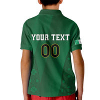 Custom Ireland Rugby Kid Polo Shirt Shamrock With Ireland Flag Colors - Wonder Print Shop