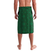 Custom Ireland Rugby Lavalava Shamrock With Ireland Flag Colors - Wonder Print Shop
