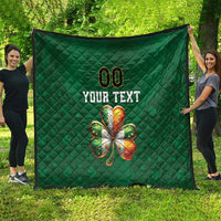 Custom Ireland Rugby Quilt Shamrock With Ireland Flag Colors - Wonder Print Shop