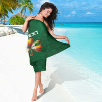 Custom Ireland Rugby Sarong Shamrock With Ireland Flag Colors - Wonder Print Shop