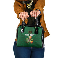 Custom Ireland Rugby Shoulder Handbag Shamrock With Ireland Flag Colors - Wonder Print Shop