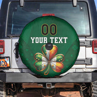 Custom Ireland Rugby Spare Tire Cover Shamrock With Ireland Flag Colors - Wonder Print Shop