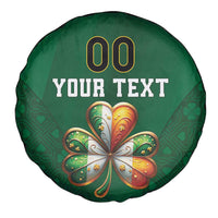 Custom Ireland Rugby Spare Tire Cover Shamrock With Ireland Flag Colors - Wonder Print Shop