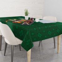 Custom Ireland Rugby Tablecloth Shamrock With Ireland Flag Colors - Wonder Print Shop