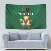 Custom Ireland Rugby Tapestry Shamrock With Ireland Flag Colors - Wonder Print Shop