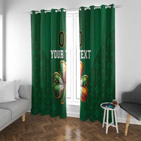Custom Ireland Rugby Window Curtain Shamrock With Ireland Flag Colors - Wonder Print Shop