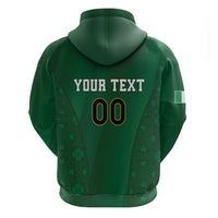 Custom Ireland Rugby Zip Hoodie Shamrock With Ireland Flag Colors - Wonder Print Shop