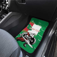 Personalized Italy Car Mats Wolf Warrior Grunge Style - Wonder Print Shop
