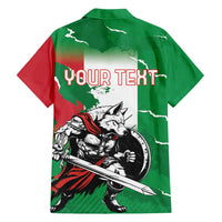 Personalized Italy Family Matching Puletasi and Hawaiian Shirt Wolf Warrior Grunge Style