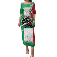 Personalized Italy Family Matching Puletasi and Hawaiian Shirt Wolf Warrior Grunge Style