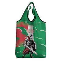 Personalized Italy Grocery Bag Wolf Warrior Grunge Style