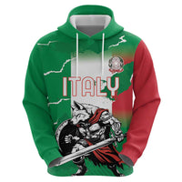 Personalized Italy Hoodie Wolf Warrior Grunge Style - Wonder Print Shop