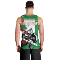 Personalized Italy Men Tank Top Wolf Warrior Grunge Style - Wonder Print Shop