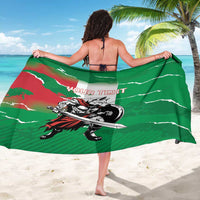 Personalized Italy Sarong Wolf Warrior Grunge Style - Wonder Print Shop