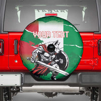 Personalized Italy Spare Tire Cover Wolf Warrior Grunge Style - Wonder Print Shop