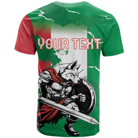 Personalized Italy T Shirt Wolf Warrior Grunge Style - Wonder Print Shop