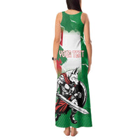 Personalized Italy Tank Maxi Dress Wolf Warrior Grunge Style - Wonder Print Shop