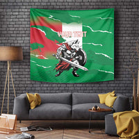 Personalized Italy Tapestry Wolf Warrior Grunge Style - Wonder Print Shop