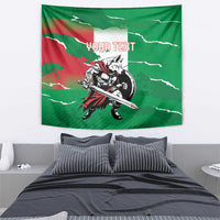 Personalized Italy Tapestry Wolf Warrior Grunge Style - Wonder Print Shop