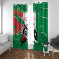 Personalized Italy Window Curtain Wolf Warrior Grunge Style - Wonder Print Shop