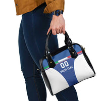 Custom Italy Football Shoulder Handbag Italy Flag Pattern On Blue - Wonder Print Shop