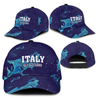 Custom Italy Rugby Classic Cap Gli Azzurri Flame Pattern - Wonder Print Shop