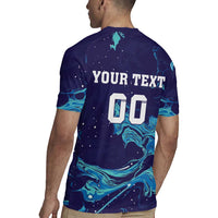 Custom Italy Rugby Rugby Jersey Gli Azzurri Flame Pattern - Wonder Print Shop