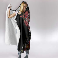 Czech Republic Traditional Costume Hooded Blanket Embroidery Floral Pattern With Red Rose