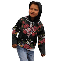 Czech Republic Traditional Costume Kid Hoodie Embroidery Floral Pattern With Red Rose