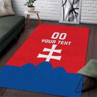 Custom Slovakia Football Area Rug Come On Sokoli