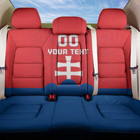Custom Slovakia Football Back Car Seat Cover Come On Sokoli