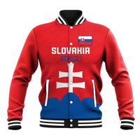 Custom Slovakia Football Baseball Jacket Come On Sokoli