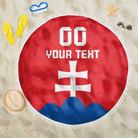Custom Slovakia Football Beach Blanket Come On Sokoli