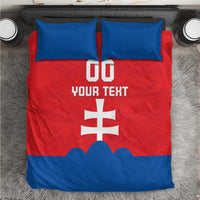 Custom Slovakia Football Bedding Set Come On Sokoli
