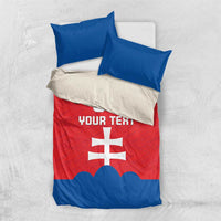 Custom Slovakia Football Bedding Set Come On Sokoli