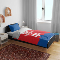 Custom Slovakia Football Bedding Set Come On Sokoli