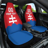 Custom Slovakia Football Car Seat Cover Come On Sokoli
