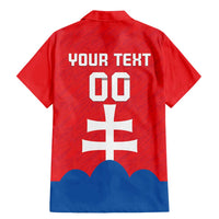 Custom Slovakia Football Family Matching Mermaid Dress and Hawaiian Shirt Come On Sokoli